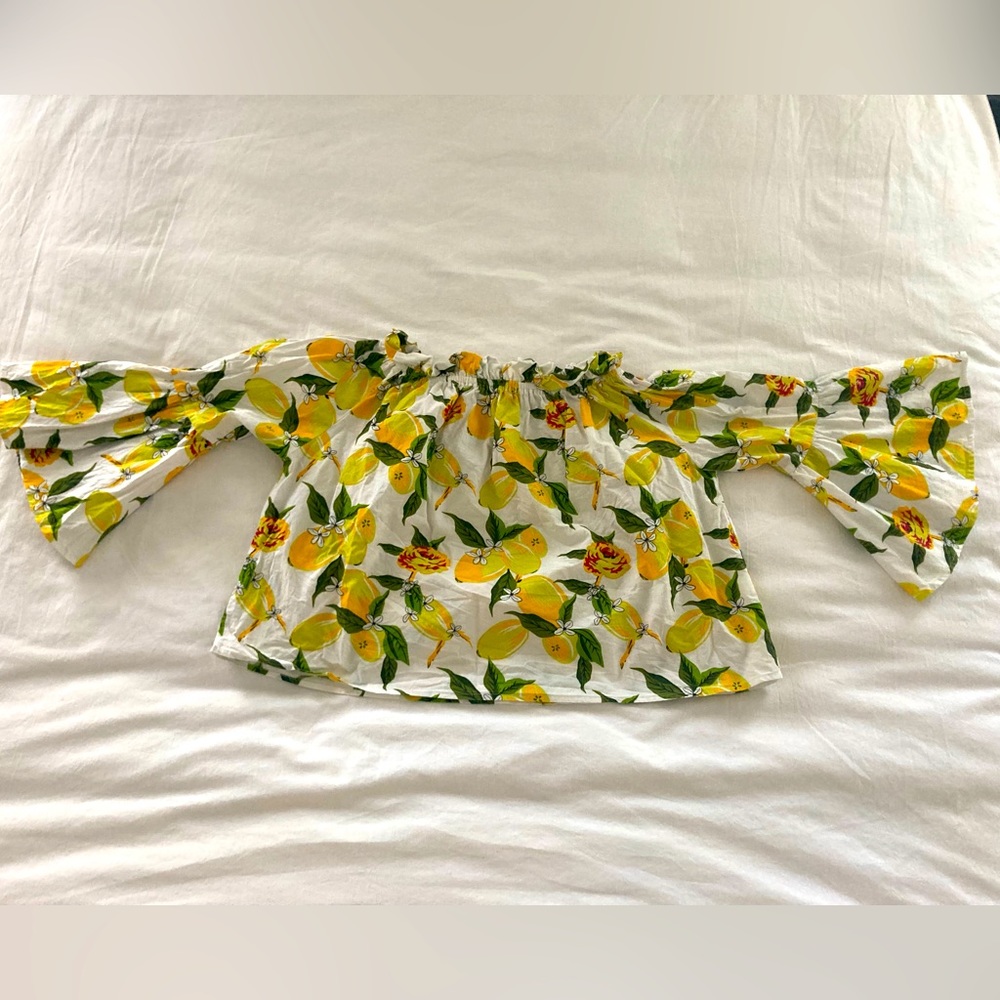 Lemon 🍋 Off Shoulder Top size medium